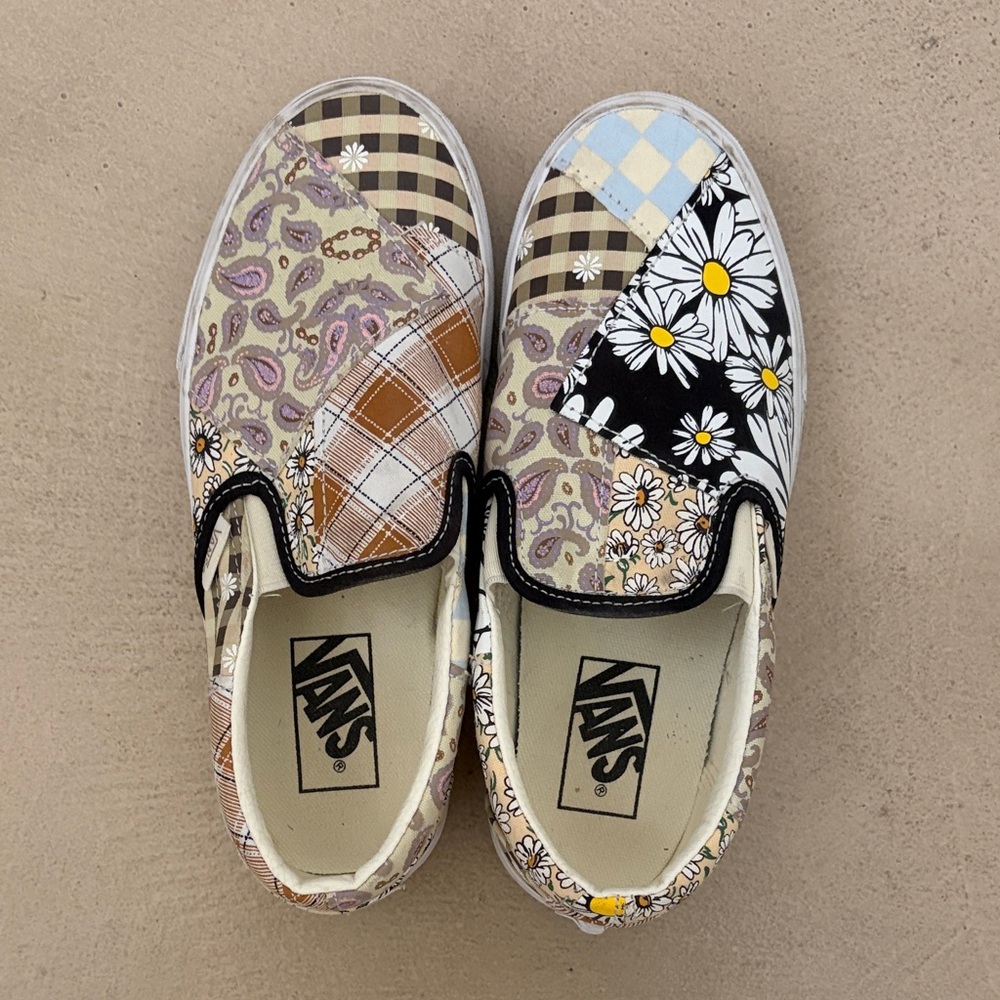 Vans Multicolor Patchwork Slip-On Shoes